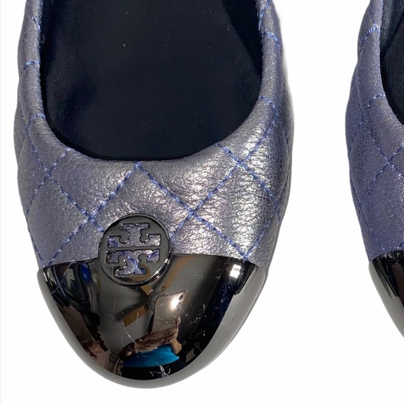 Tory Burch Kaitlin Quilted Captoe Flats size 6.5 - Picture 15 of 16